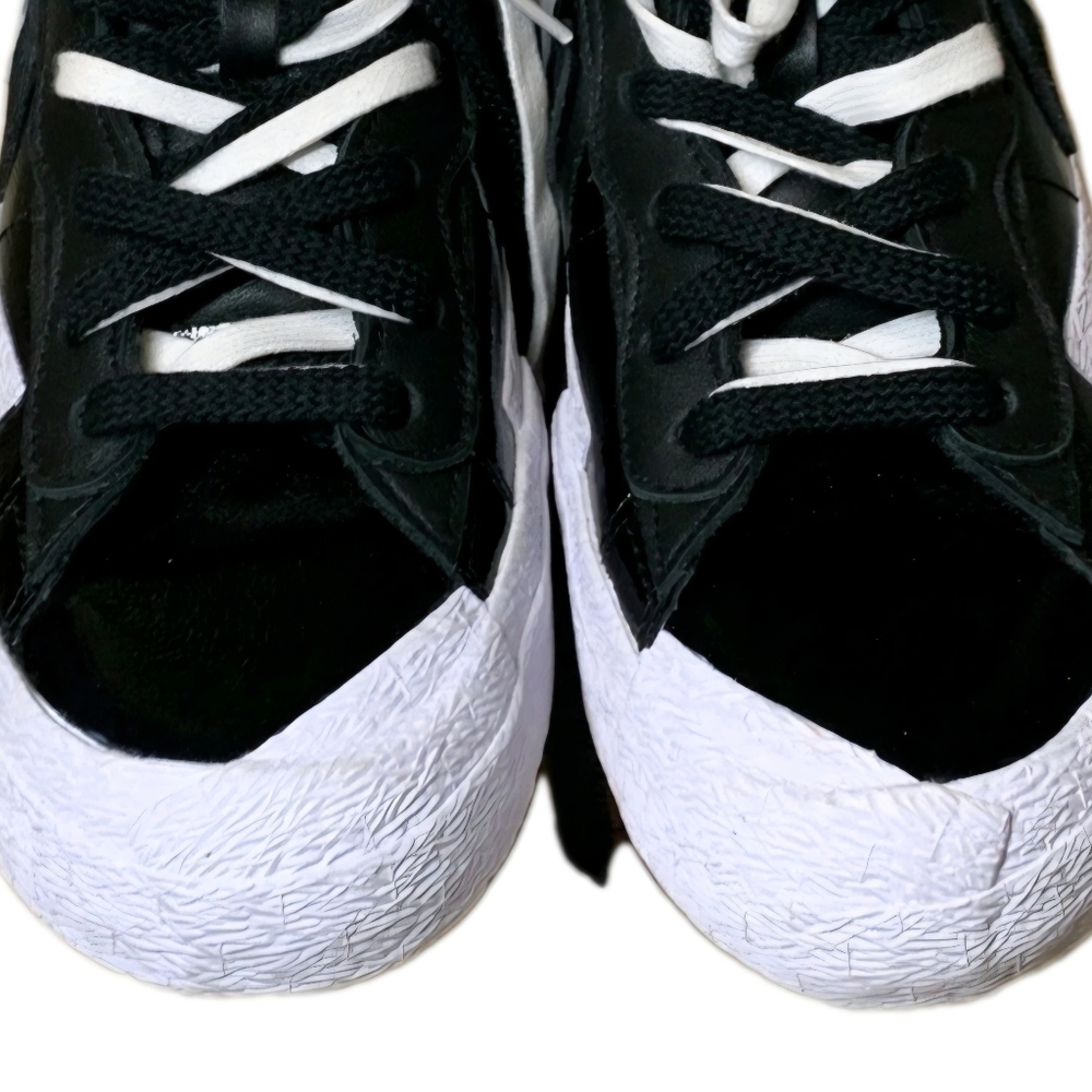 Nike Sacai x Blazer Low 'Black Patent' Men's Size 10 ( EUC ) - Picture 6 of 11